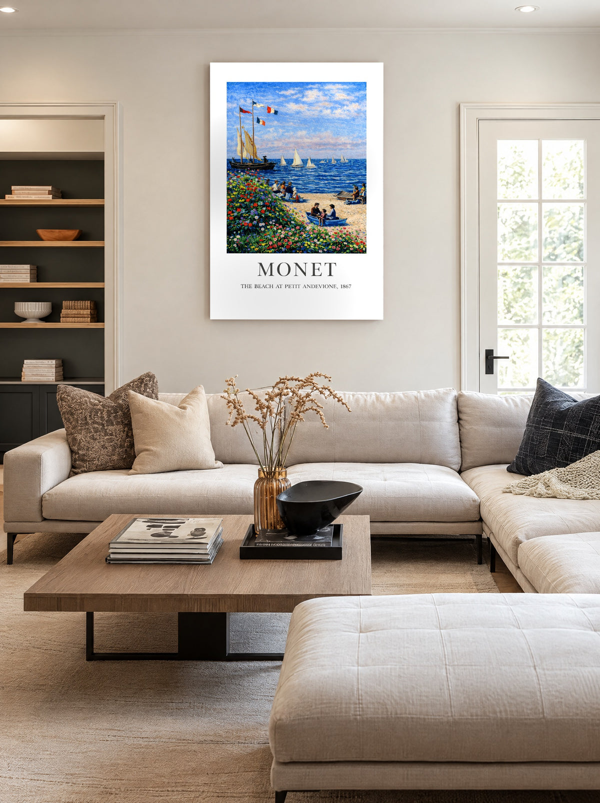 Zomerbries aan Zee als canvas zonder lijst aan de muur