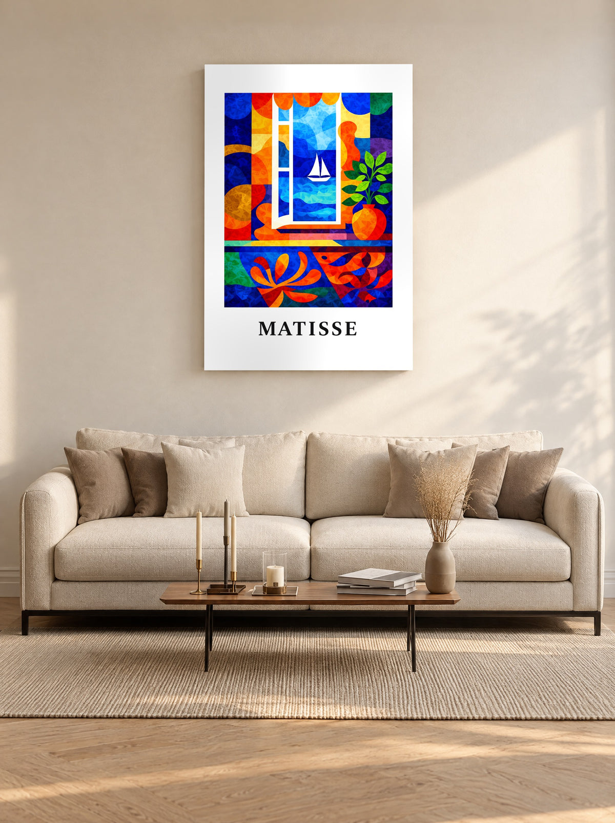 Zomerbries aan Zeezicht als canvas zonder lijst aan de muur