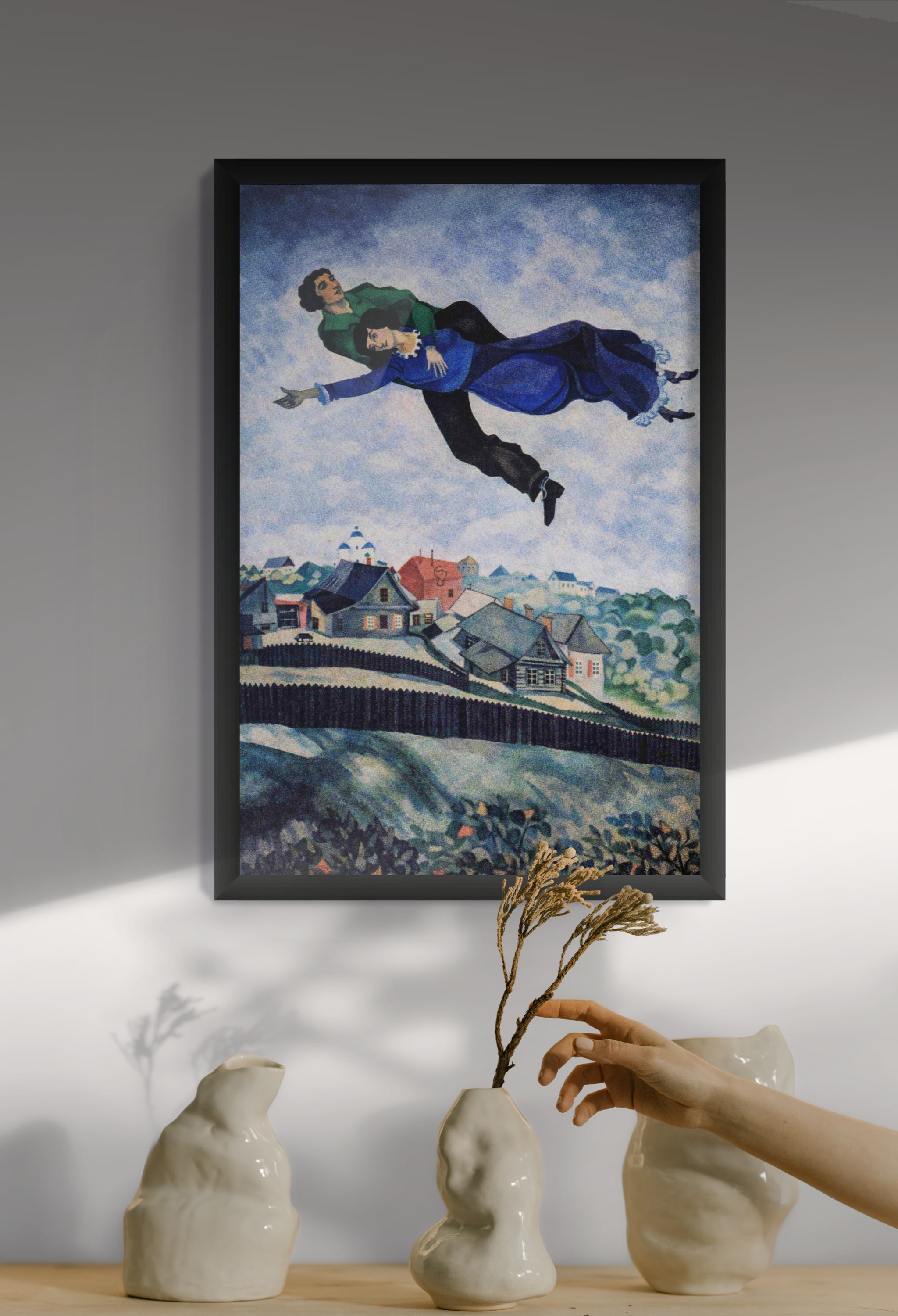 Mondlicht über Porto Celeste – Wandbild auf Leinwand, Aluminium oder Poster