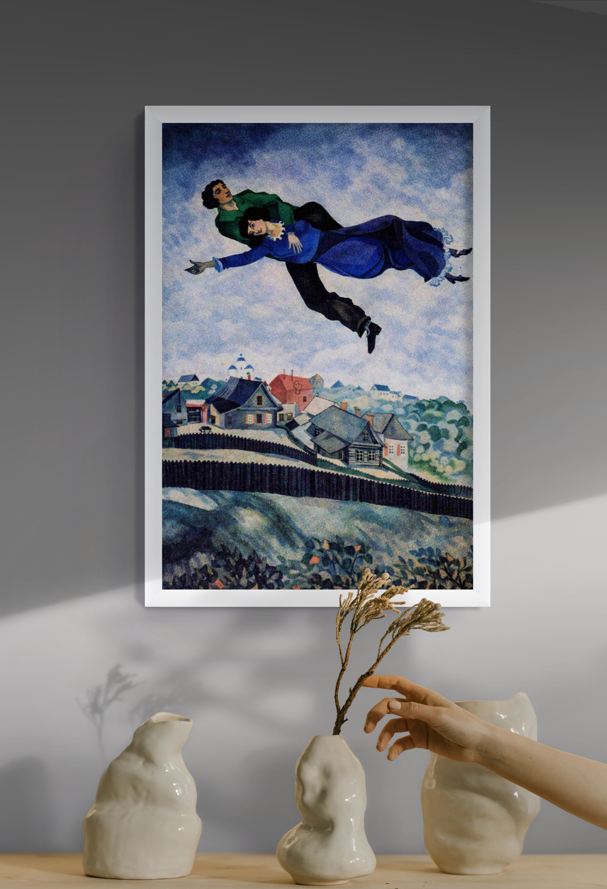 Mondlicht über Porto Celeste – Wandbild auf Leinwand, Aluminium oder Poster
