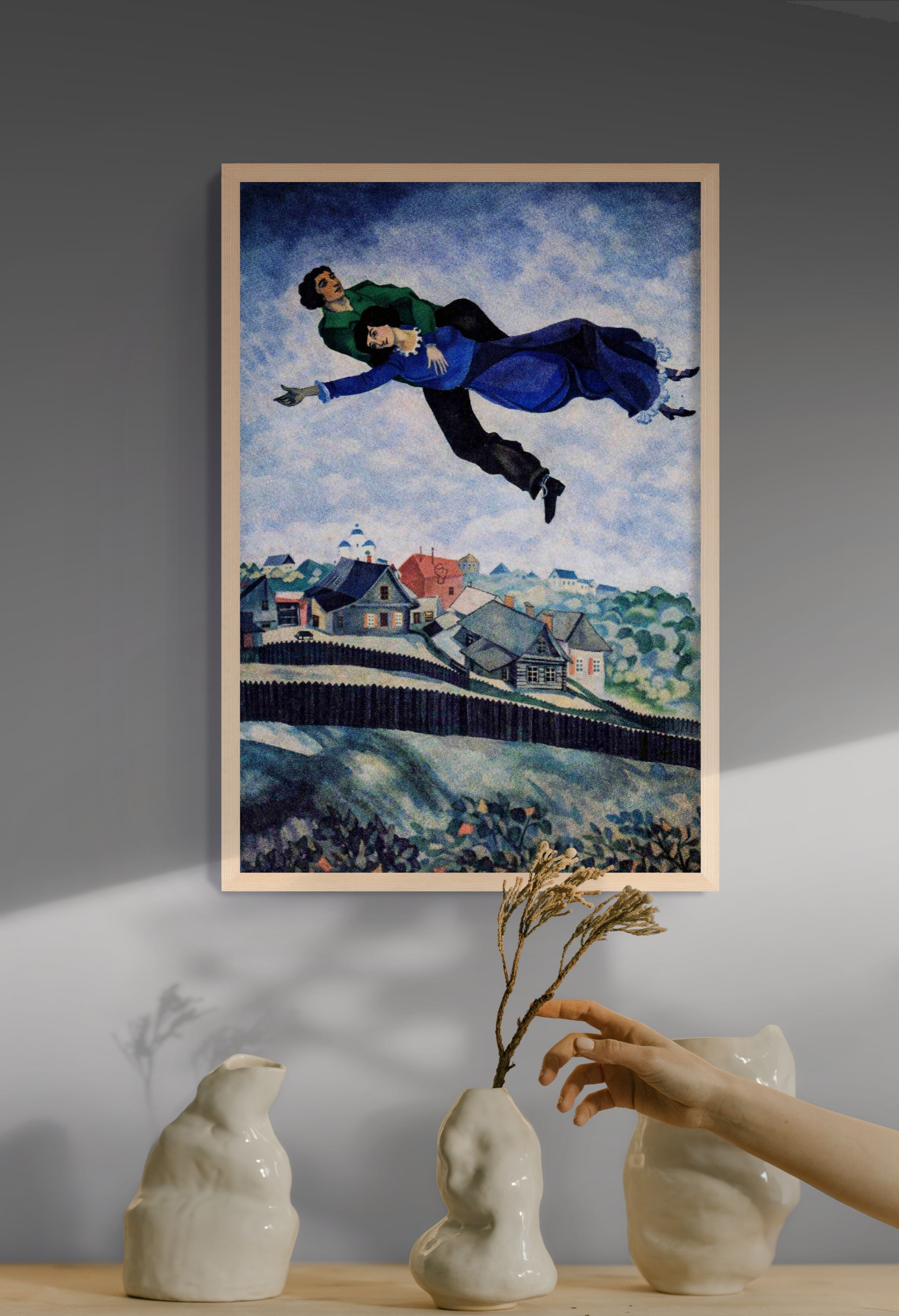 Mondlicht über Porto Celeste – Wandbild auf Leinwand, Aluminium oder Poster